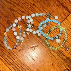 Elegant Multicolor Beaded Bracelet Set